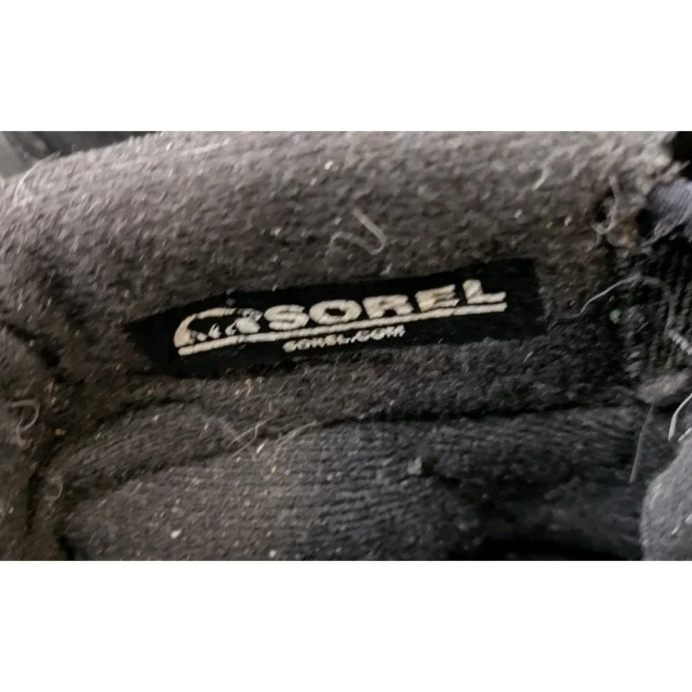 Sorel Thinsulate Zip Up Boots Men's 10.5 Outdoor Winter Snow Shoes Black